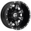 Fuel Throttle D513 Rear 17x6.5 8x200 -140 ET 142 CB Matte Black & Milled (D513176592R)-1