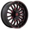 Fuel UTV D822 Arc Gloss Black Milled w/Red Tint (D8221870A644)-1