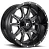 Fuel Vandal D627 18x9 5x139.7/5x150 1 ET 110.1 CB Gloss Black & Milled (D62718907050)-1