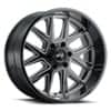 G-FX TM6 18x9 6x139.7 12 ET 106.2 CB Gloss Black Milled (TM6890613912GBM)-1