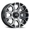 G-FX TR19 17x8.5 6x139.7 18 ET 106.2 CB Gloss Black Machined Face (T19785613918GBMF)-1