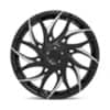 Dub G.O.A.T (S259) Gloss Black with Machined Spokes-4