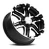 Gear Off Road 713MB Double Pump Mirror Machined Face w/Gloss Black Accents-2