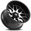 Gear Off Road 763MB Gloss Black with Machined Face Lip Logo 2