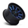 Fuel Hardline D646 Gloss Black with Candy Blue-2