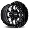 Hardrock Offroad Gunner 20x10 5x150/5x139.7 -19 ET 110.3 CB Gloss Black Milled (H705-201097119GBM)-1