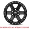 Hardrock Offroad H104 Matte Black-Black Beadlock-2