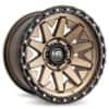 Hardrock Offroad H106 17x9 5x127 -12 ET 78.1 CB Matte Bronze-Black Beadlock (H106-179073112BR)-1