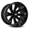 Hardrock Offroad H506 Xplosive Xposed 20x12 6x139.7 -44 ET 108 CB Gloss Black Milled (H506-201283144BM)-1