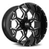 Hardrock Offroad H507 Reckless Xposed Gloss Black Milled (H507-201036119BM)-1
