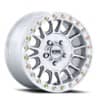 KMC Impact UTV Beadlock 15x10 4x156 0 ET 115.1 CB Machined Silver (KS239DX15104400)-1