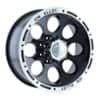 Ion Alloy 174 15x8 6x114.3 -27 ET 83.8 CB Black Beadlock (174-5886B)-1