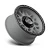 KMC KM535 Grenade Offroad Matte Gray Matte Black Lip-2