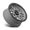 KMC KM535 Grenade Offroad Matte Gray Matte Black Lip-2