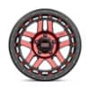 KMC KM540 Recon Gloss Black Machined With Red Tint-3