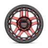 KMC KM540 Recon Gloss Black Machined With Red Tint-3