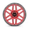KMC KM544 Mesa Candy Red With Black Lip-3