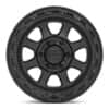 KMC KM548 Chase Satin Black w/Gloss Black Lip-3