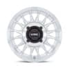 KMC UTV KS138 Impact Silver w/Machined Face-3