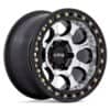 KMC KM237 Riot Beadlock Machined Face w/Satin Black Ring (KM237DB17855000)-1