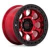 KMC KM237 Riot Beadlock Candy Red w/Black Ring (KM237QB17855000)-1