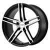 KMC KM703 Monophonic 18x9.5 5x112 45 ET 66.6 CB Satin Black Brushed (KM70389557345)-1