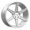 KMC KM711 Prism 22x10.5 5x112 40 ET 66.6 CB Brushed Silver (KM71122557440)-1