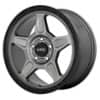 KMC KM721 Alpine 16x7 5x100 15 ET 72.56 CB Satin Gray/Black Lip (KM72167051415)-1