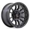 KMC KM727 Wrath 17x8.5 6x139.7 0 ET 106.1 CB Satin Black (KM727MX17856800)-1