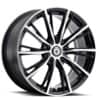 Konig Impression 16x7.5 5x112 45 ET 66.6 CB Gloss Black w/Machined Face (IP76512455)-1