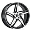 Kraze KR195 Milano Gloss Black with Machined Face (KR195-2845BM38)-1