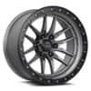 Lock Off-Road Krawler 17x9 6x139.7 1 ET 106.2 CB Matte Gray (KRAWLER179069MGMBR)-1