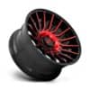 Moto Metal MO807 Shockwave Gloss Black Machined with Red Tint-2