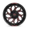 Moto Metal MO999 Gloss Black Milled with Red Tint-3