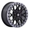 MSA Offroad M48 Portal Beadlock Satin Black, Gray Tint Ring (MA048MT15604038)-1
