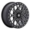 MSA Offroad M48 Portal Beadlock Gloss Black Milled, Black Ring (MA048BE15604038)-1