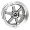 MST Time Attack 15x8 4x100/4x114.3 0 ET 73.1 CB Gunmetal w/Machined Lip (01T-5816-0GNML)-1