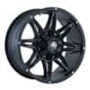 Mayhem 8090 Rampage 17x9 5x127/5x139.7 -12 ET 87 CB Matte Black (8090-7952MB)-1