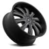 Mazzi Rolla 374 Matte Black Machined with Dark Tint-3