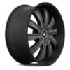 Mazzi Rolla 374 Matte Black Machined with Dark Tint-2
