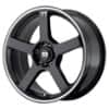 Motegi MR116 16x7 5x112/5x114.3 40 ET 72.56 CB Gloss Black w/Machined Flange (MR11667046340)-1