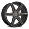 Niche Carina M236 Matte Black with Machined Face and Double Dark Tint (M236200543+40)-1