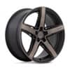 Niche M271 Teramo 18x8 5x114.3 40 ET 72.56 CB Matte Black w/Double Dark Tint Face (M271188065+40)-1