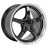 OE Replica Wheels CV05 DD Black Rim with Machined Lip (CV05D17095547554BM)-1