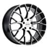 Petrol P2B 16x7 5x114.3 40 ET 72.1 CB Gloss Black W/Machine Face (1670P2B405114F72)-1