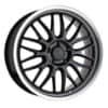 Petrol P4C 18x8 5x115 40 ET 76.1 CB Gloss Black w/ Machined Lip (1880P4C405115B76)-1