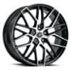 Platinum 459U Retribution Gloss Black with Diamond Cut Face and Clear Coat (459-7880U+35)-1