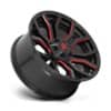 Fuel D712 Rage Gloss Black Red Tinted Clear-2
