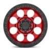 Black Rhino Riot Candy Red w/Black Lip and Black Bolts-4