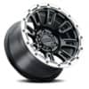 Raceline 956BS Compass Satin Black w/Silver Ring-2